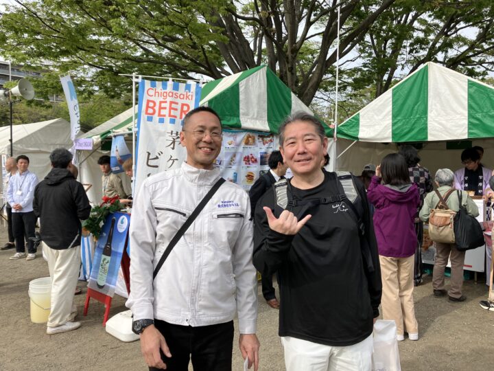 ちがさき産業フェアにて茅ヶ崎市長とお会いしました！