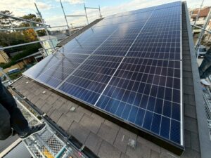 茅ヶ崎市中海岸　T様邸太陽光パネル設置工事